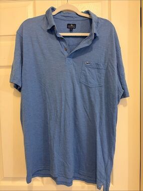 Fish Hippie Sky Blue Short Sleeve Pocket Polo